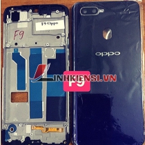 VỎ OPPO F9 MÀU XANH DƯƠNG (KÈM KHAY SIM, KÍNH CAMERA)